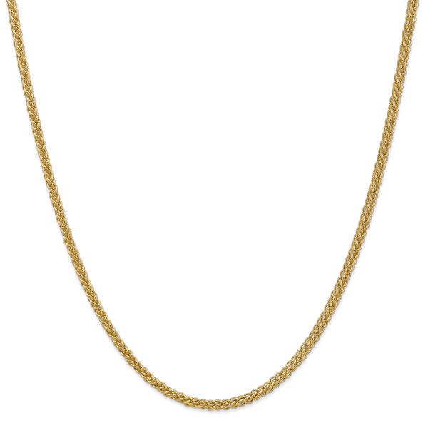 Gold Classics(tm) 2.60mm. 14kt. 3-Wire Wheat Chain Necklace