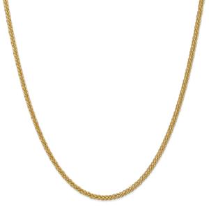 Gold Classics(tm) 2.60mm. 14kt. 3-Wire Wheat Chain Necklace