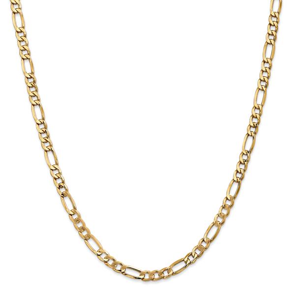 Gold Classics(tm) 5.75mm. 14kt. Semi Solid Figaro Necklace