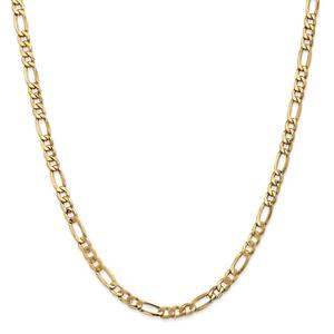 Gold Classics(tm) 5.75mm. 14kt. Semi Solid Figaro Necklace