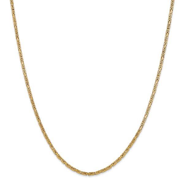 Gold Classics(tm) 2mm. 14kt. Gold Byzantine Chain Necklace