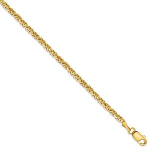 Gold Classics(tm) 2mm. 14kt. Gold Byzantine Chain Necklace alternate view