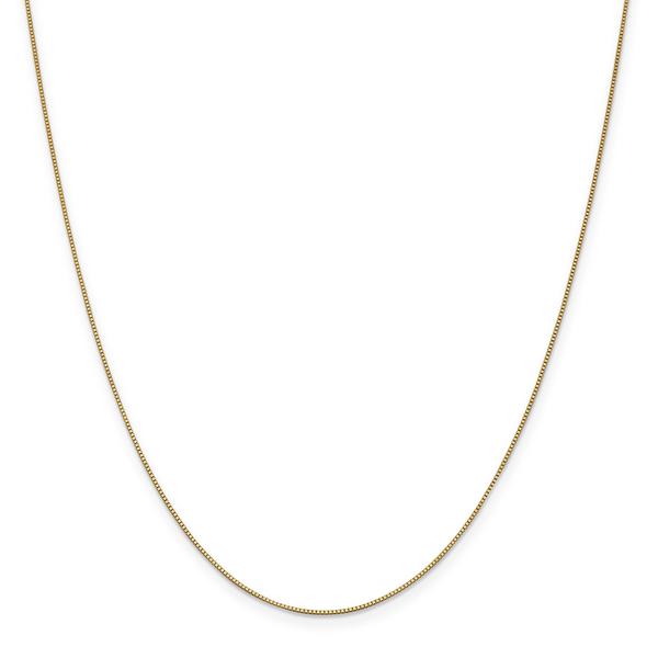Gold Classics(tm) .7mm. 14kt. Gold Box Chain Necklace