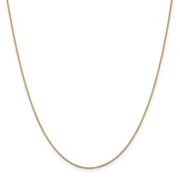 Unisex Gold Classics(tm) .90mm. Box 14in. Necklace with Spring Ring