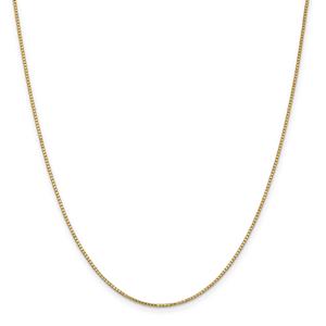 Gold Classics(tm) 1.1mm. 14kt. Gold Box Chain Necklace