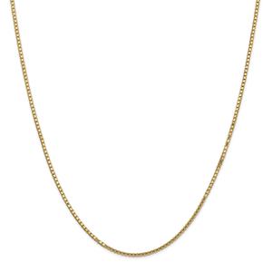 Gold Classics(tm) 1.5mm. 14kt. Gold Box Chain Necklace