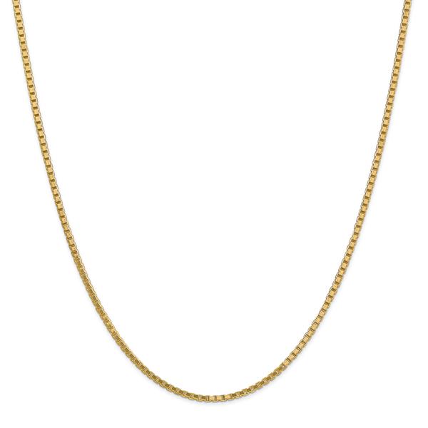 Gold Classics(tm) 1.9mm. 14kt. Gold Box Chain Necklace