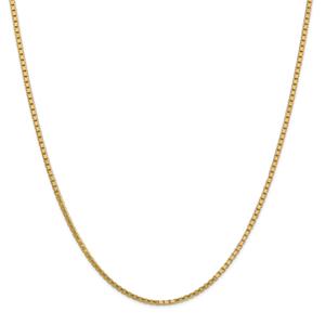 Gold Classics(tm) 1.9mm. 14kt. Gold Box Chain Necklace