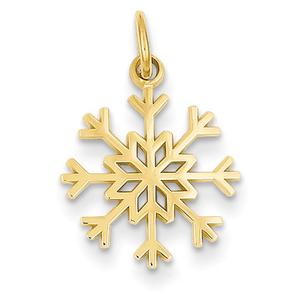 Gold Classics(tm) 14kt. Gold Snowflake Charm