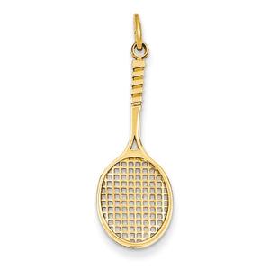 Gold Classics(tm) 14kt. Gold Tennis Racquet Charm