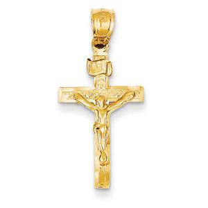 Unisex Gold Classics(tm) 14kt. Yellow Gold INRI Crucifix Charm