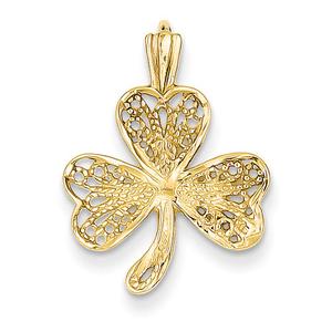 Gold Classics(tm) 14kt. Gold Filigree Shamrock Charm