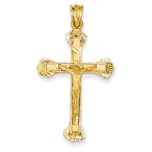 Unisex Gold Classics(tm) 14kt. Yellow Gold Crucifix Charm