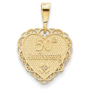 Gold Classics(tm) 14kt. Gold 50th Anniversary Pendant