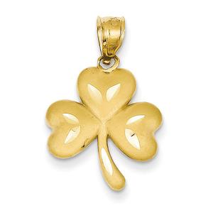 Gold Classics(tm) 14kt. Yellow Gold Shamrock Pendant
