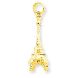 Gold Classics(tm) 14k. 3-D Eiffel Tower Pendant