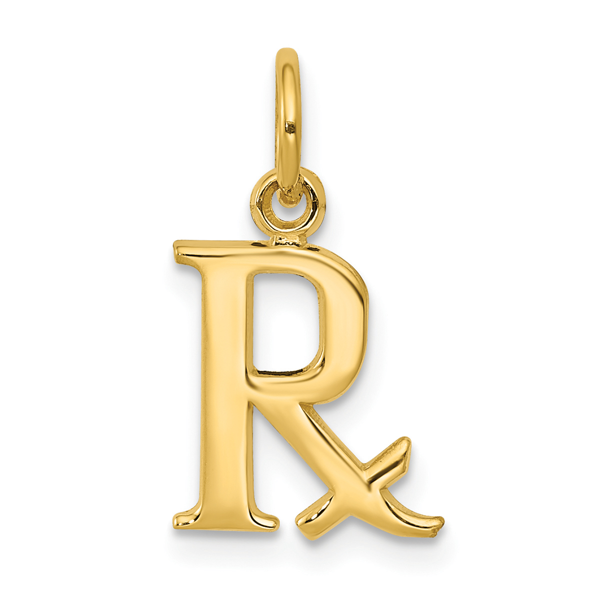 Unisex Gold Classics(tm) 14kt. Prescription Symbol Rx Charm