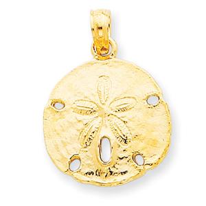 Gold Classics(tm) 14kt. Polished Sand Dollar Pendant