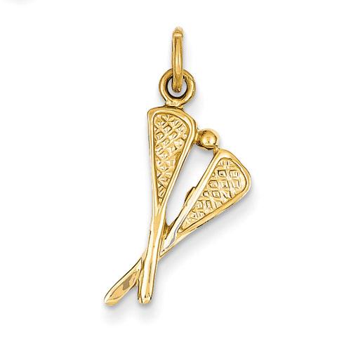 Gold Classics(tm) 14kt. Lacrosse Sticks Charm