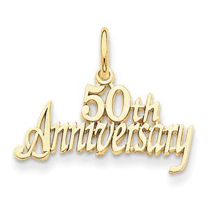 Gold Classics(tm) 14kt. Gold 50th Anniversary Charm