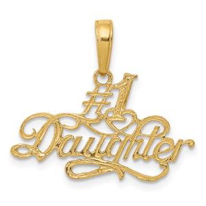 Gold Classics(tm) 14kt. #1 DAUGHTER Pendant