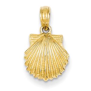 Gold Classics(tm) 14kt. Scallop Shell Pendant
