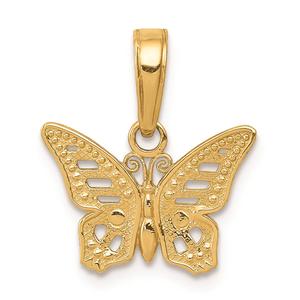 Gold Classics(tm) 14kt. Cut-Out Butterfly Pendant