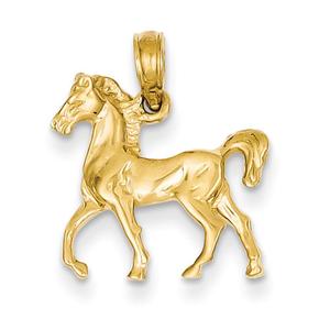 Gold Classics(tm) 14kt. Standing Horse Pendant