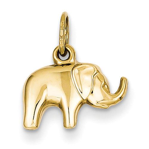 Gold Classics(tm) 14kt. Elephant Charm
