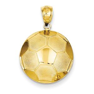 Unisex Gold Classics(tm) 14kt. Gold Soccer Ball Pendant