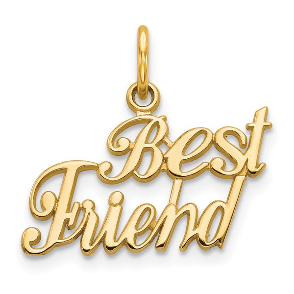 Gold Classics(tm) 14kt. Gold 2pc. Best Friend Charm