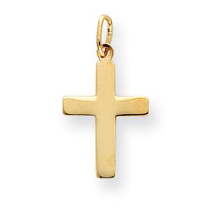 Gold Classics(tm) 14kt. Polished Cross Charm