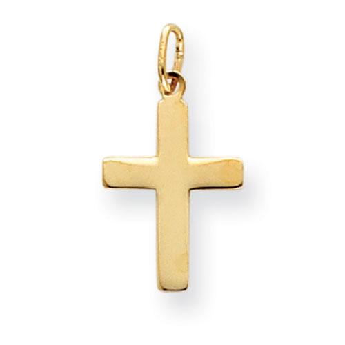 Gold Classics(tm) 14kt. Polished Cross Charm