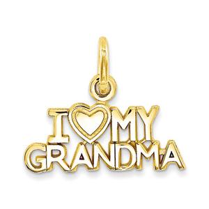 Gold Classics(tm) 14kt. I Love My Grandma Charm