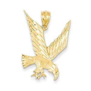 Gold Classics(tm) 14kt. Diamond Cut Eagle Pendant