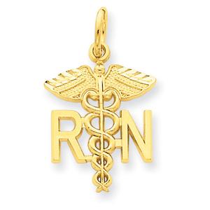 Gold Classics(tm) 14k. Gold Nurse Charm