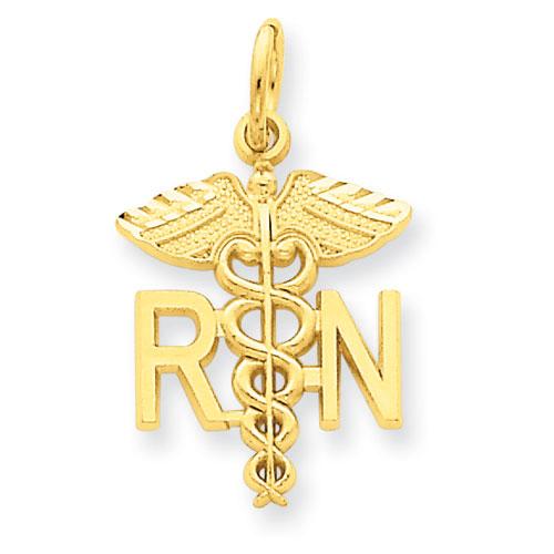 Gold Classics(tm) 14k. Gold Nurse Charm