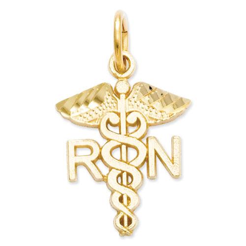 Gold Classics(tm) 14kt. Yellow-Gold Nurse Charm