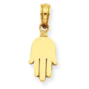 Gold Classics(tm) 14kt. Gold Small Solid Hamsa Pendant