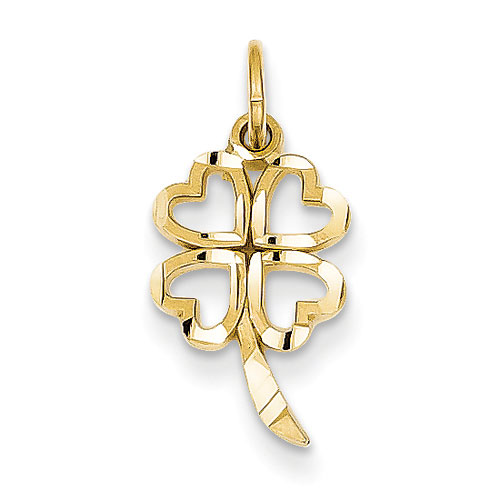 Gold Classics(tm) 14kt. Yellow Gold 4 Leaf Clover Charm