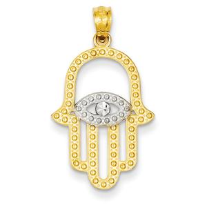 Gold Classics(tm) 14kt. Plated Gold Hand of God Pendant