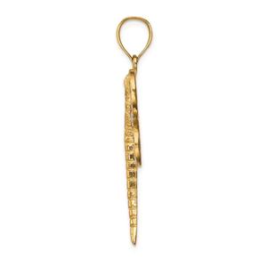 Gold Classics(tm) 14kt. & White Rhodium Dragonfly Pendant alternate view