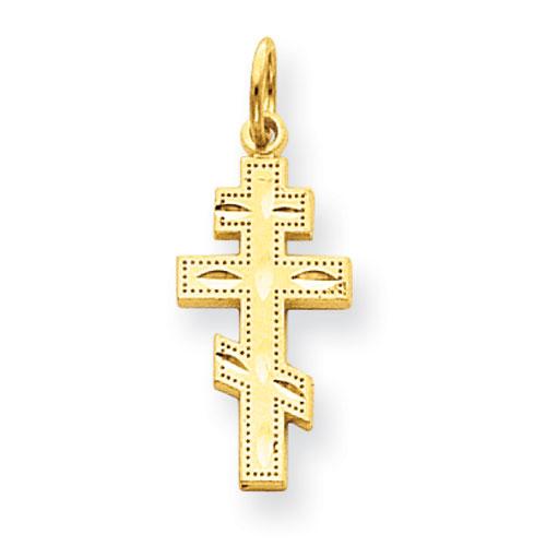 Gold Classics(tm) 14kt. Eastern Orthodox Cross Charm