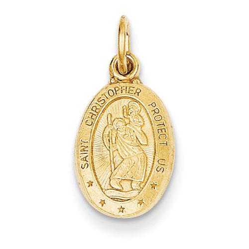Gold Classics(tm) 14kt. Yellow Gold St. Christopher Charm