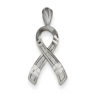 Gold Classics(tm) 14kt. White Gold Awareness Pendant