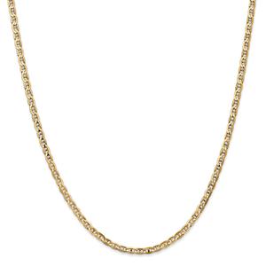 Gold Classics(tm) 3mm. Concave Anchor Chain Necklace