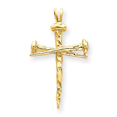 Unisex Gold Classics(tm) 14kt. Gold Polished Cross Pendant