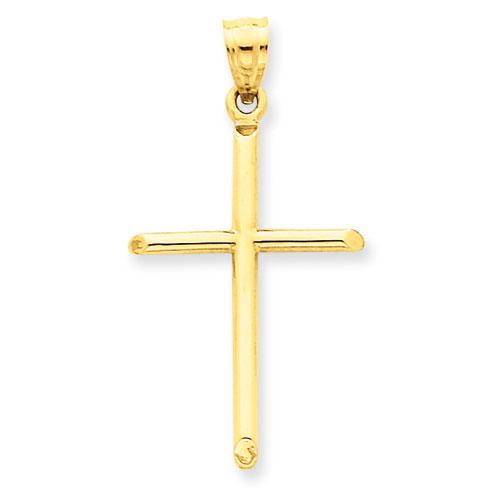 Unisex Gold Classics(tm) Pressed 14kt. Gold Cross Pendant