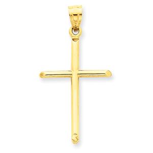 Unisex Gold Classics(tm) Pressed 14kt. Gold Cross Pendant