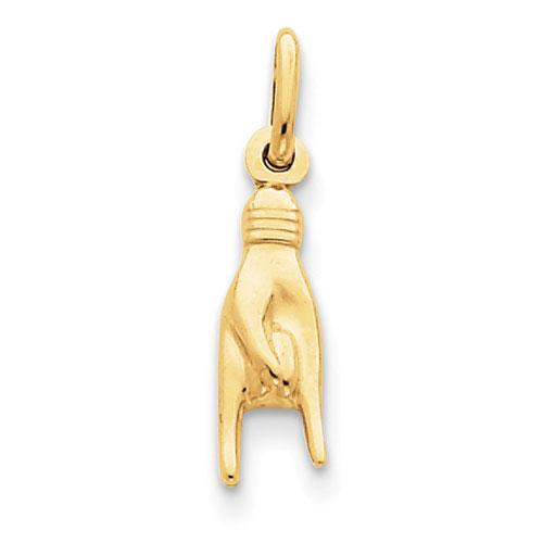 Gold Classics(tm) 14kt. Good Luck Hand Charm